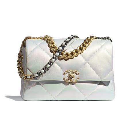 chanel iridescent calfskin gold